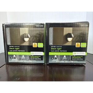 2 Portfolio Deck Light Stair Light Low Voltage LED Black Finish 3Watt